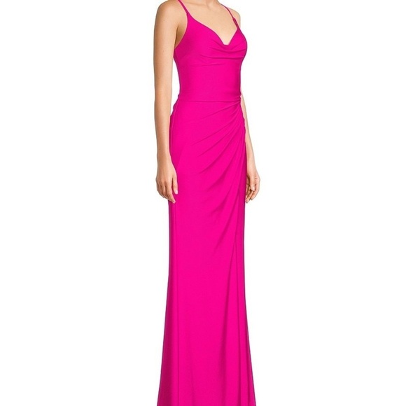 Gianni Bini Prom Magenta Pink Evening Gown - Picture 6 of 8